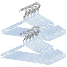 tkone ハンガー すべらない PVC特殊ラバー加工 ファッション 30本組 セット 洗濯ハンガー 衣類ハンガー 多機能ハンガー 滑り止め 変形にくい 物干しハンガー hanger すべらない 曲がらな 超強い荷重 乾湿両用 PVCハンガー (ライトブルー)